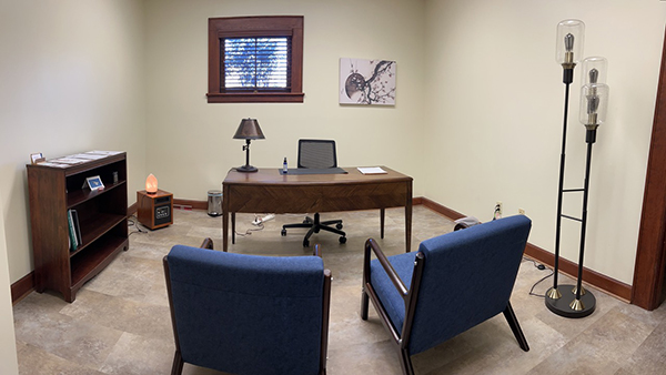 Winston-Salem acupuncture office consultation room